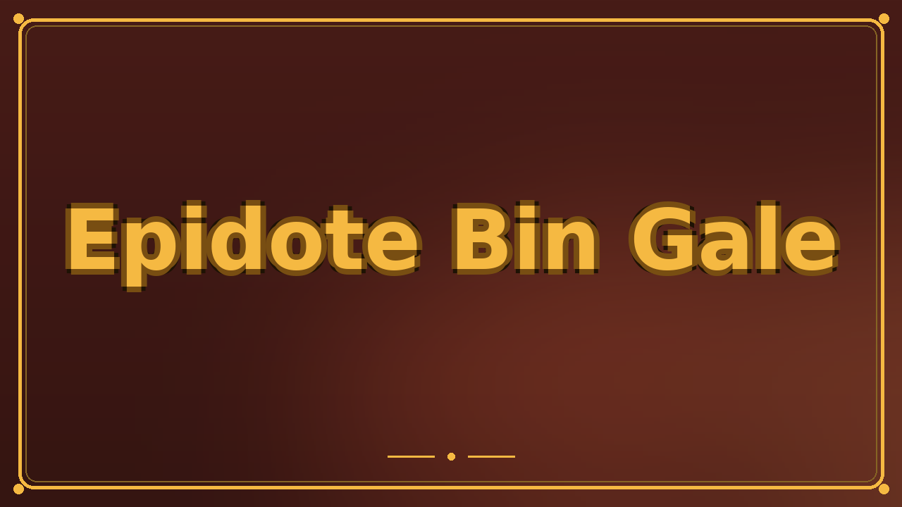 Epidote Bin Gale