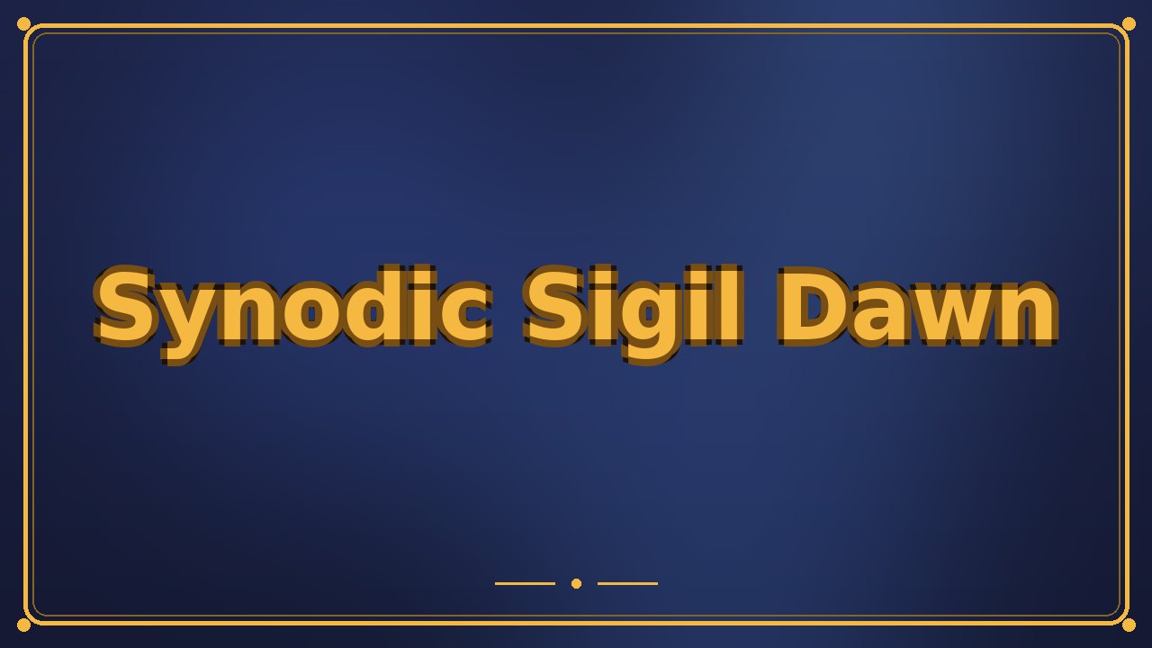 Synodic Sigil Dawn