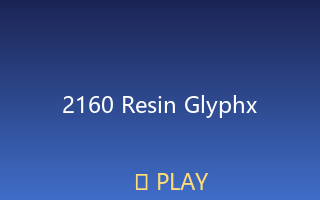 Resin glyph