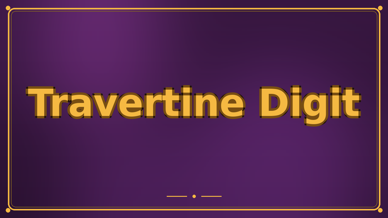 Travertine Digit