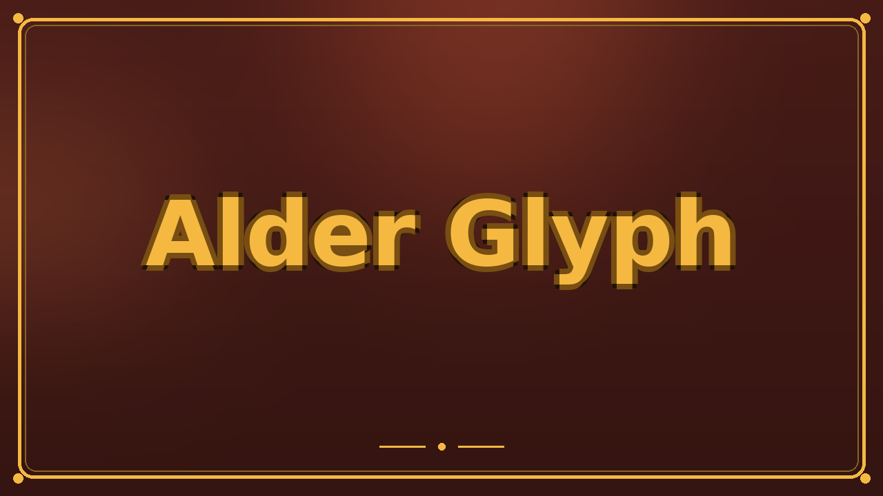 Alder Glyph