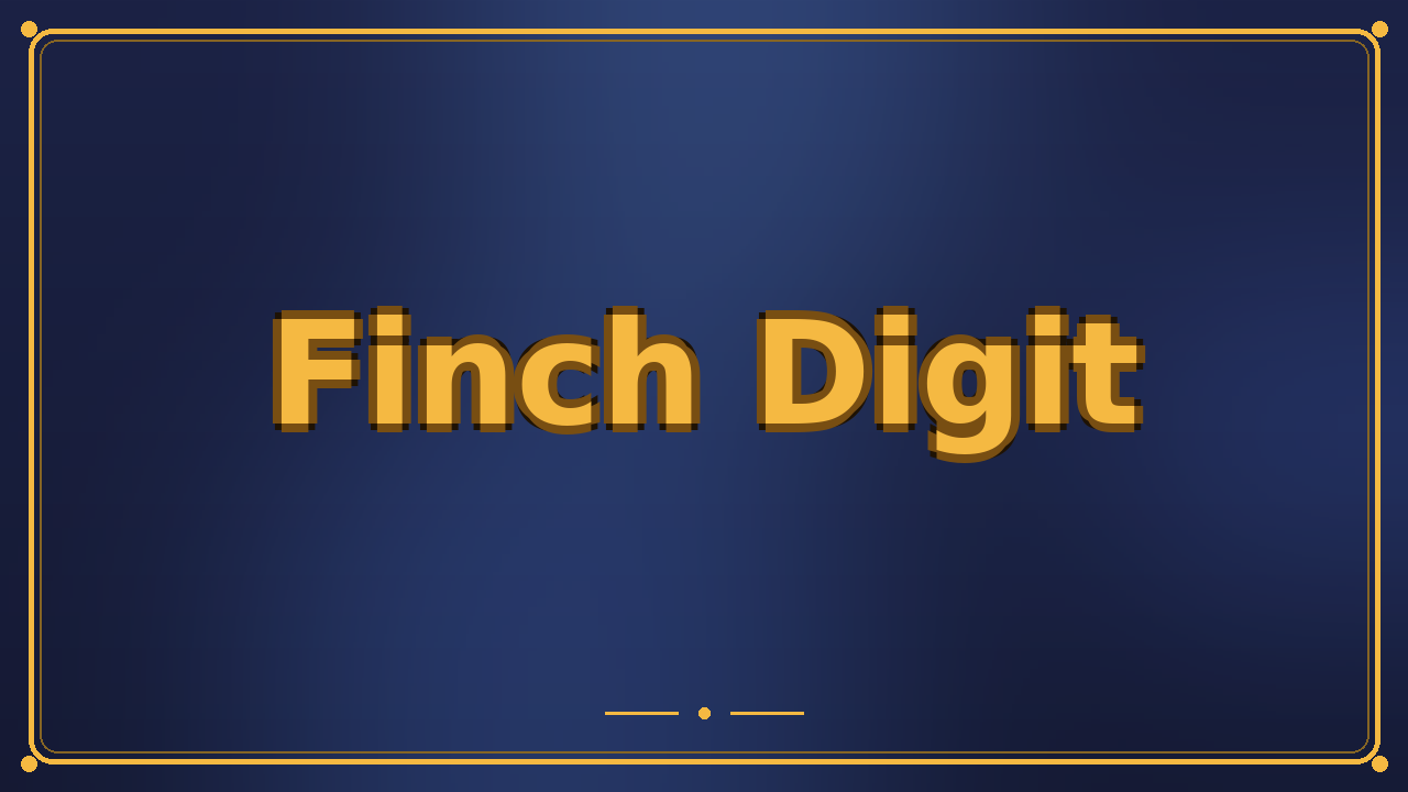 Finch Digit