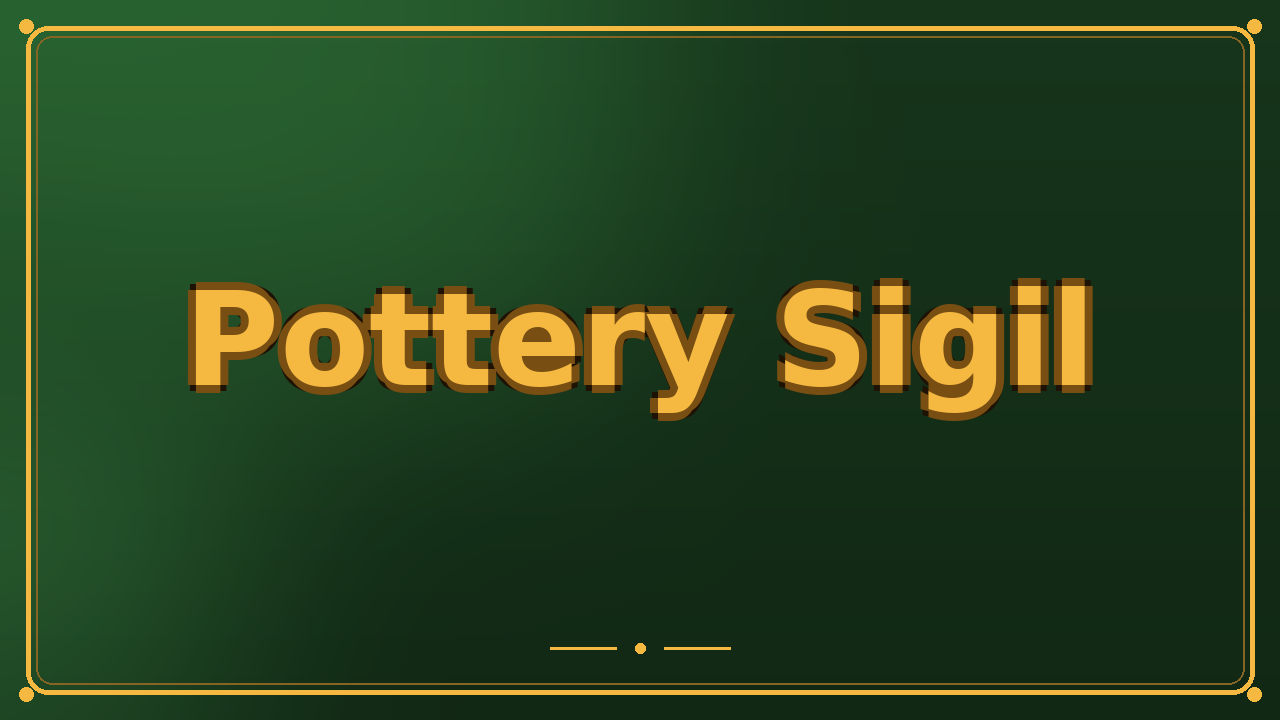 Pottery Sigil