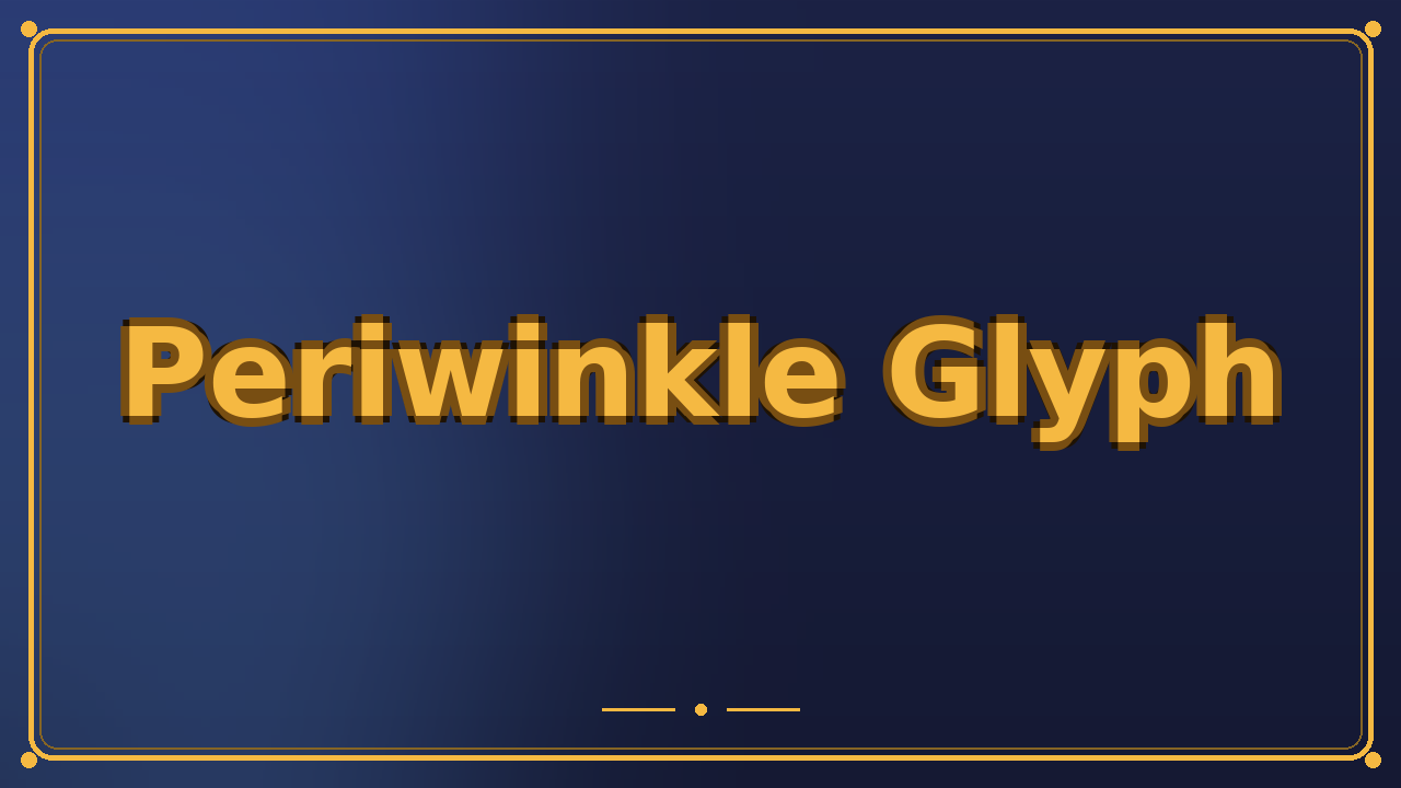 Periwinkle Glyph