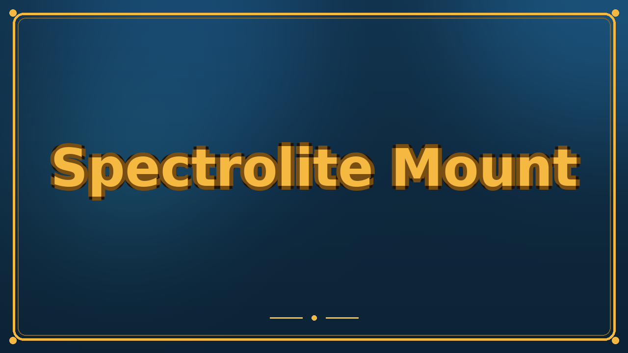 Spectrolite Mount